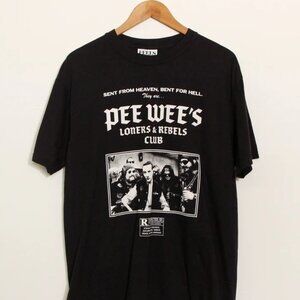 NWOT Feels So Good Loners & Rebels Pee Wee t-shirt in white on black